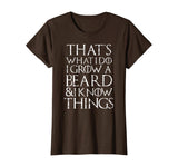 Funny beard T Shirt Cool I grow facial hair man men gift tee