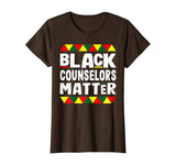 Black Counselors Matter Black History Month Africa Pride T-Shirt