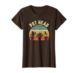 Pot Head Shirt Funny Gardener Plant Lover Gardening T-Shirt