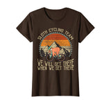 Sloth Cycling Team We Well Get There When We Get There T-Shirt