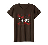 Funny Baseball 6432 Double Play T-Shirt I Gift 6+4+3=2 Math