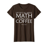 Funny Math Teacher T-shirts - Math and Coffee