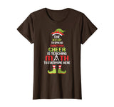 Funny Math Teacher Christmas - Elf Christmas Cheer T-Shirt