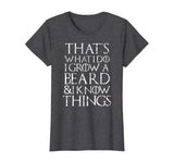 Funny beard T Shirt Cool I grow facial hair man men gift tee