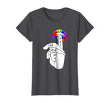Funny LGBT Shirt-Rainbow Color Pride Lips T-Shirt