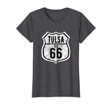 Tulsa Oklahoma Historic Route 66 Distressed Graphic T Shirt
