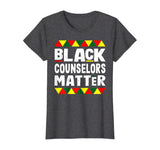 Black Counselors Matter Black History Month Africa Pride T-Shirt