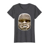Olmec Statue Shirt - Hidden History Clothing - Good Colors !