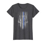 Thin Blue Line - Scales of Justice T-Shirt