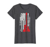 USA Flag Guitar T-Shirt America Guitarist Music