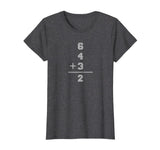 6 + 4 + 3 = 2 Baseball Math T-Shirt for Men, Women, Youth