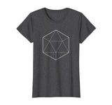 Simple Icosahedron Sacred Geometry Math T-Shirt