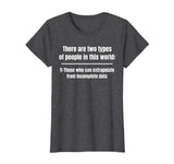There are two types of people Funny Math T-Shirt