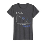 Funny Find X T-Shirt Math Pun Science Student Humor Gift T-Shirt