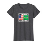 BRAZIL AMERICA Flags special T Shirt for Brazilian Americans