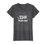 Square Root of 3249: 57th Birthday 57 Years Old T-Shirt Math T-Shirt