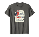 Funny Math Shirt: Always Wear Glasses To Math Class