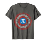 pi superhero shield maths geek pi day math teacher christmas T-Shirt