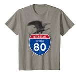 Nevada NV I-80 Highway Interstate Shield TShirt Tee