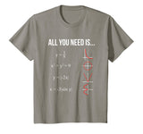 All You Need Is Love Math Equation Funny T Shirt