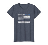 Thin Blue Line Shirt I Back the BLUE American Flag Law