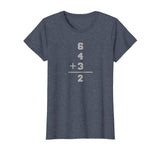 6 + 4 + 3 = 2 Baseball Math T-Shirt for Men, Women, Youth