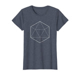 Simple Icosahedron Sacred Geometry Math T-Shirt