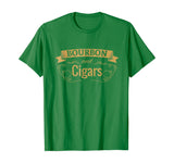 Funny Bourbon Cigar Lover Smoking Gift T-Shirt Men Grandpa