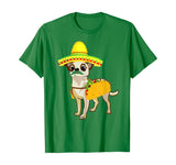 Funny Mexican Chihuahua Taco Cinco de Mayo Fiesta Dog Tshirt