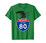Nevada NV I-80 Highway Interstate Shield TShirt Tee