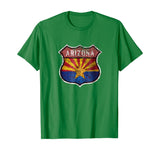 Arizona State Flag Highway Shield T-Shirt