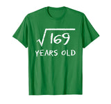 Square Root of 169 13th Birthday 13 Years Old Gift Math T-Shirt