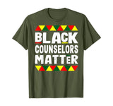 Black Counselors Matter Black History Month Africa Pride T-Shirt