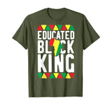 Educated Black King T-Shirt African Pride History Month Gift T-Shirt