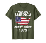 Vintage 40th Birthday Gift Making America Great Since 1979