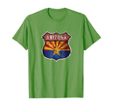 Arizona State Flag Highway Shield T-Shirt