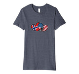 Norwegian American - Heart and National Flags