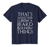 Funny beard T Shirt Cool I grow facial hair man men gift tee