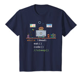 Computer Science Python Programmer Eat Code Sleep T-Shirt