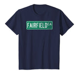 Retro Style Fairfield CA Street Sign T-Shirt