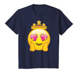 Emoticon Queen Emoji Funny Princess Crown Heart Eyes T-Shirt T-Shirt