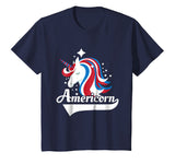Americorn American Flag Unicorn Patriotic America T Shirt