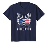Ameowica America Pun USA American Flag Cat Shirt