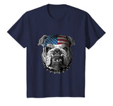 American Bulldog America Flag T shirt