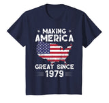 Vintage 40th Birthday Gift Making America Great Since 1979
