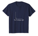 Funny Math T Shirt - Geometry Right Angle Joke T-Shirt Tee