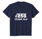 Square Root 256 T-Shirt | Happy 16th Birthday for Age 16 Six