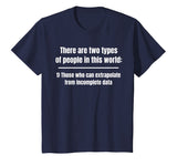 There are two types of people Funny Math T-Shirt