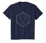 Simple Icosahedron Sacred Geometry Math T-Shirt