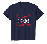 Funny Baseball 6432 Double Play T-Shirt I Gift 6+4+3=2 Math